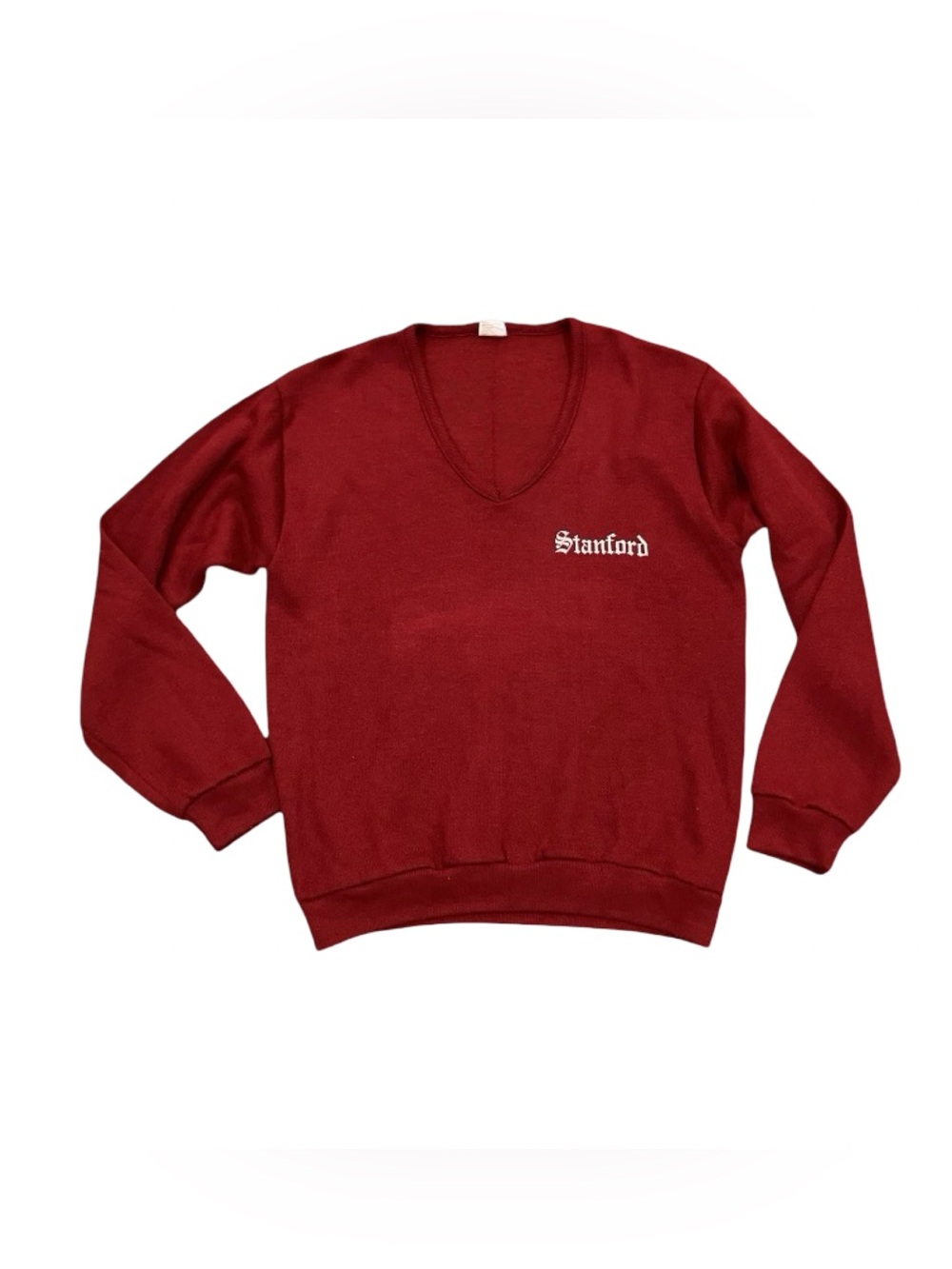 VTG Stanford University College Sweatshirt/Sweater Artex Mens M 1980s Red Bloke